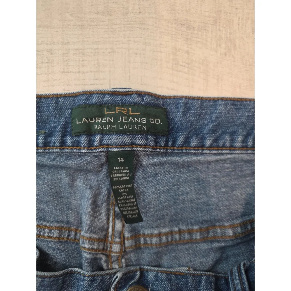 LRL LAUREN JEANS Co. Ralph Lauren Women’s Size 14 Classic Straight Jeans - Picture 2 of 10